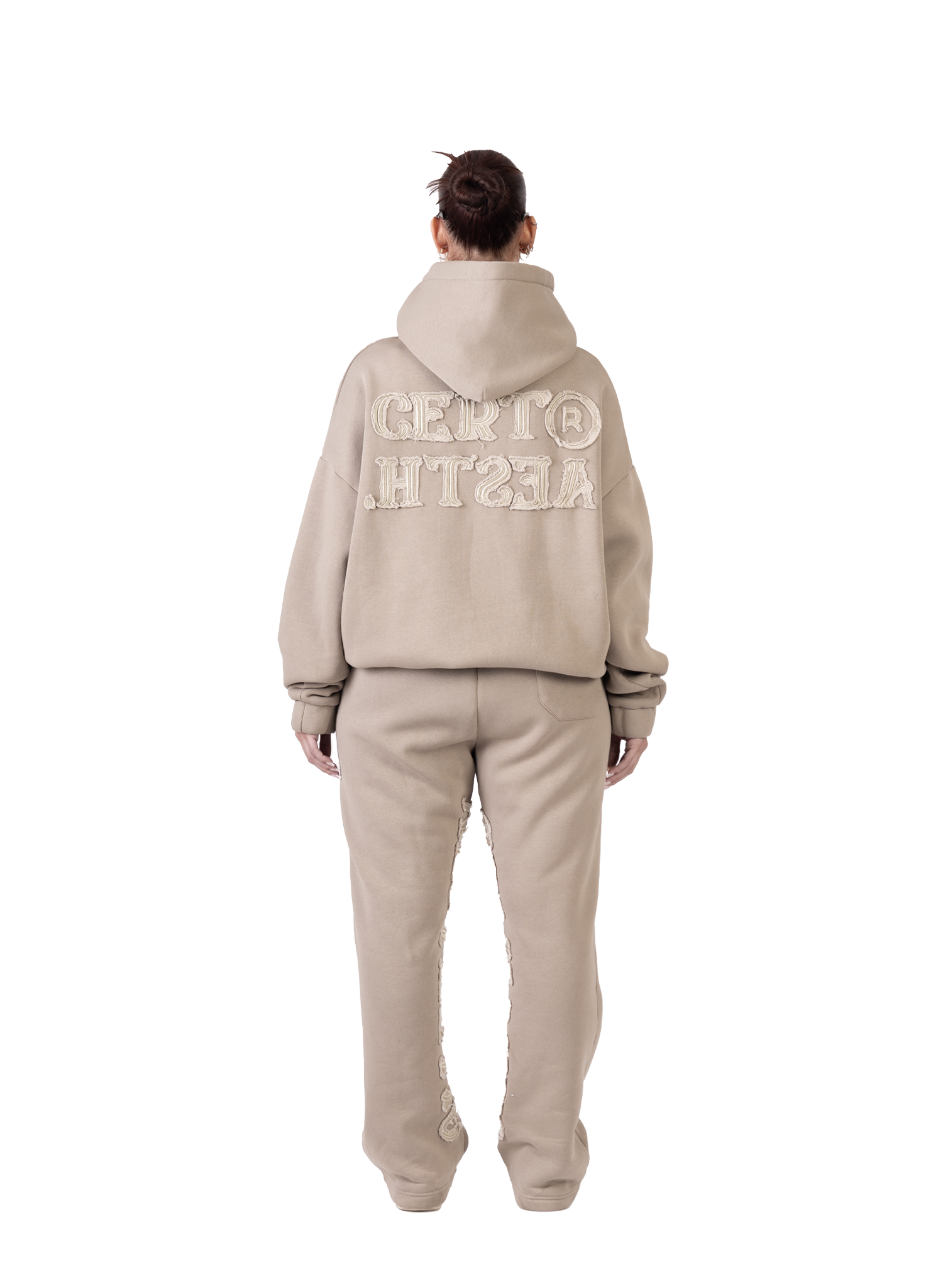 C/A HOODIE DARK BEIGE