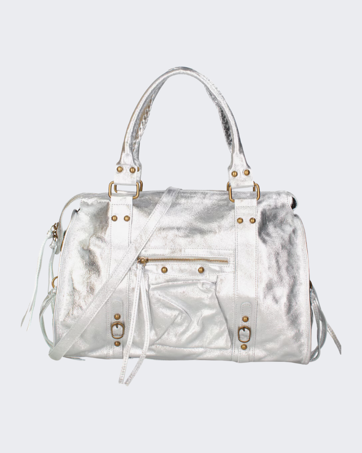 It girl bag metallic