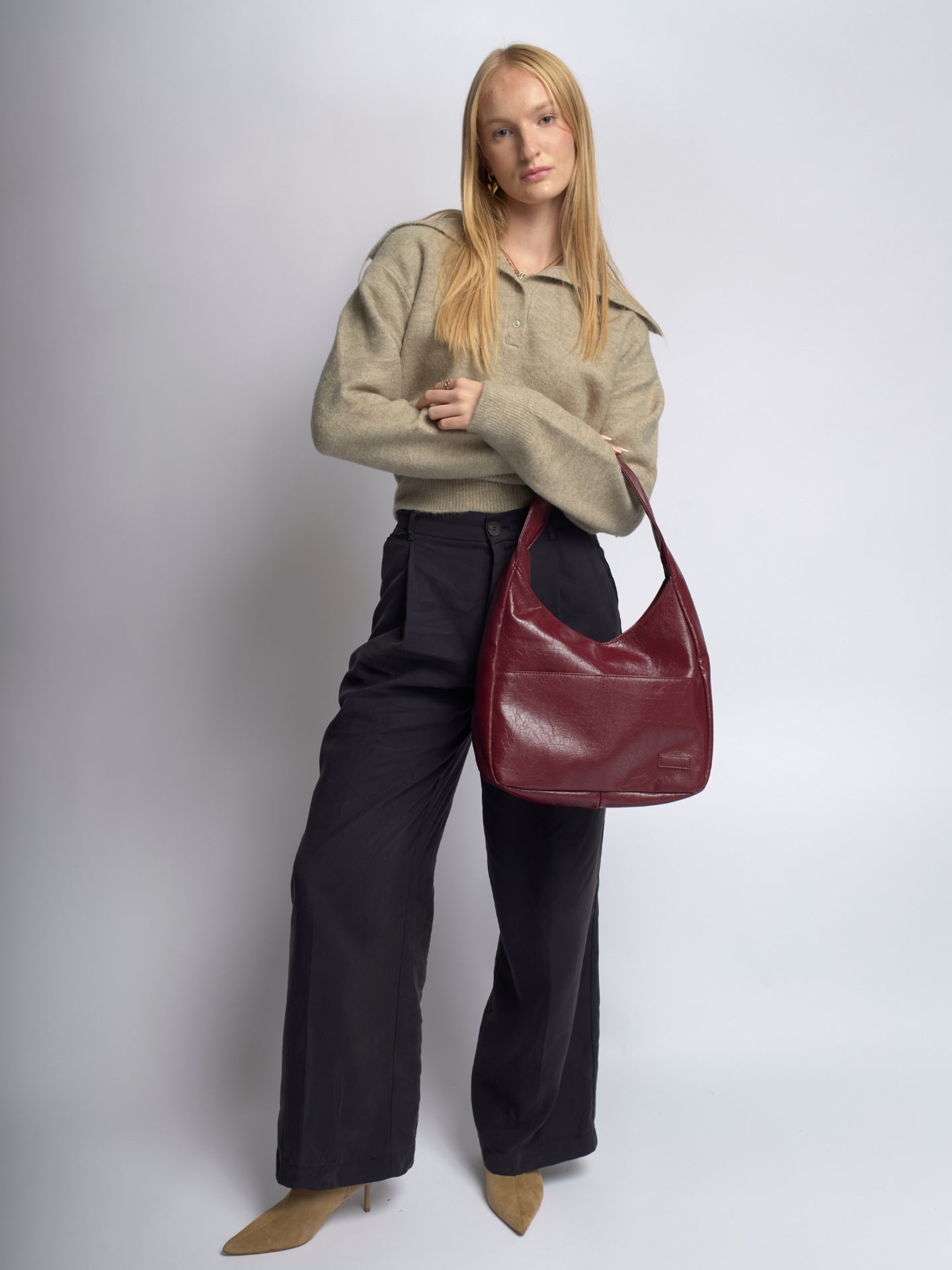 Scarlett Distressed Leather Tote