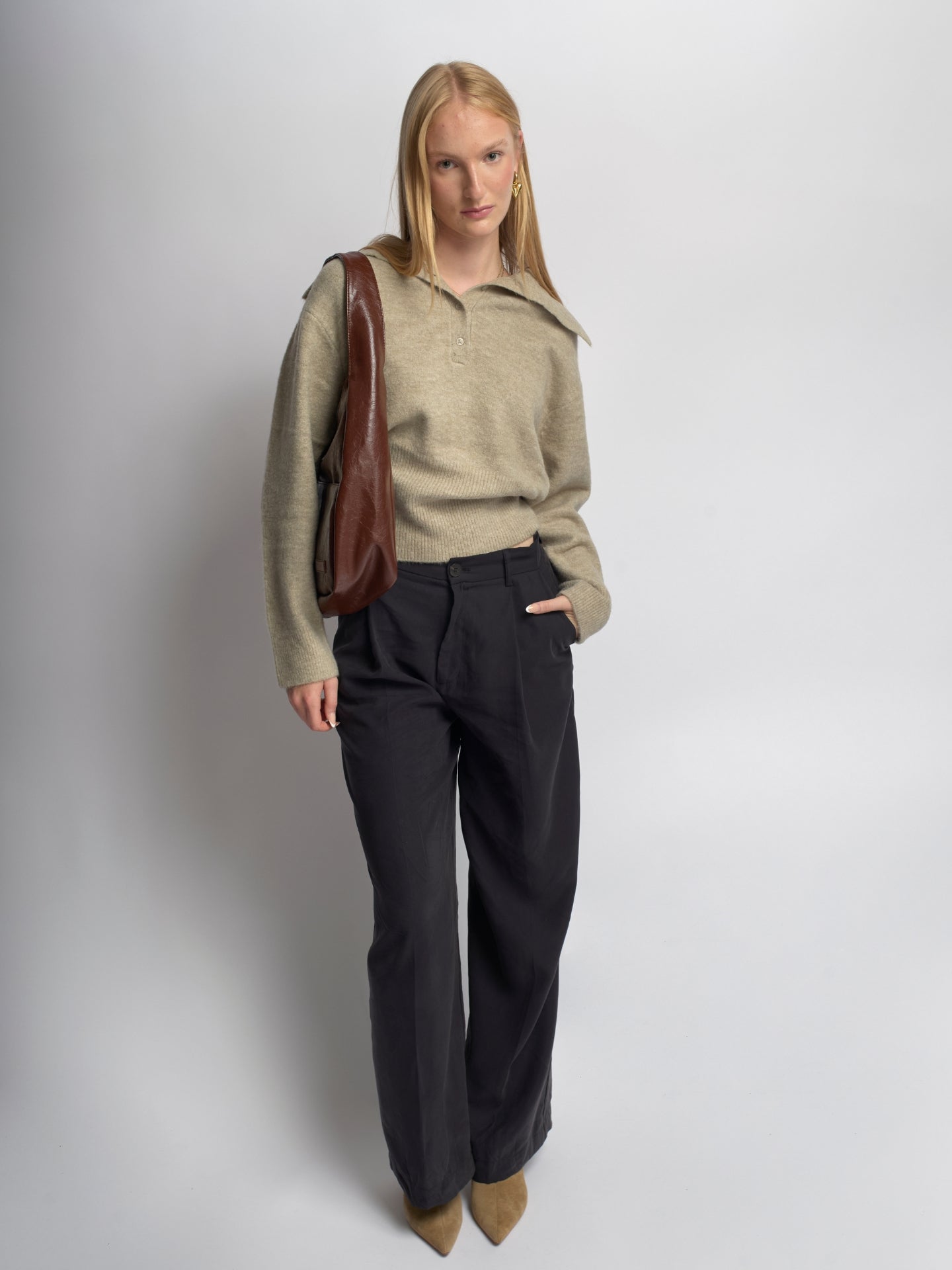 Scarlett Distressed Leather Tote