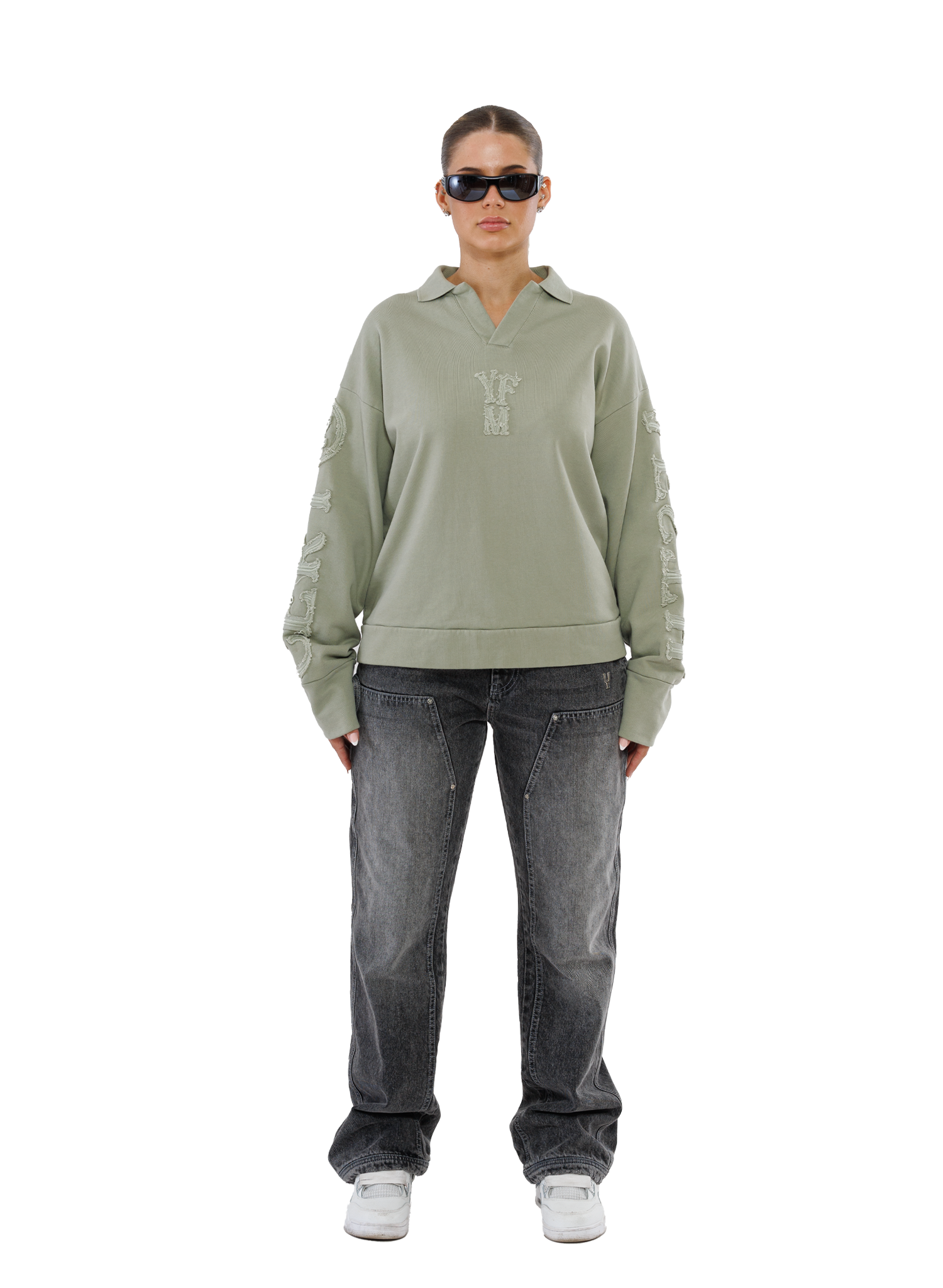 C/A POLOSLEEVE SEAGRASS