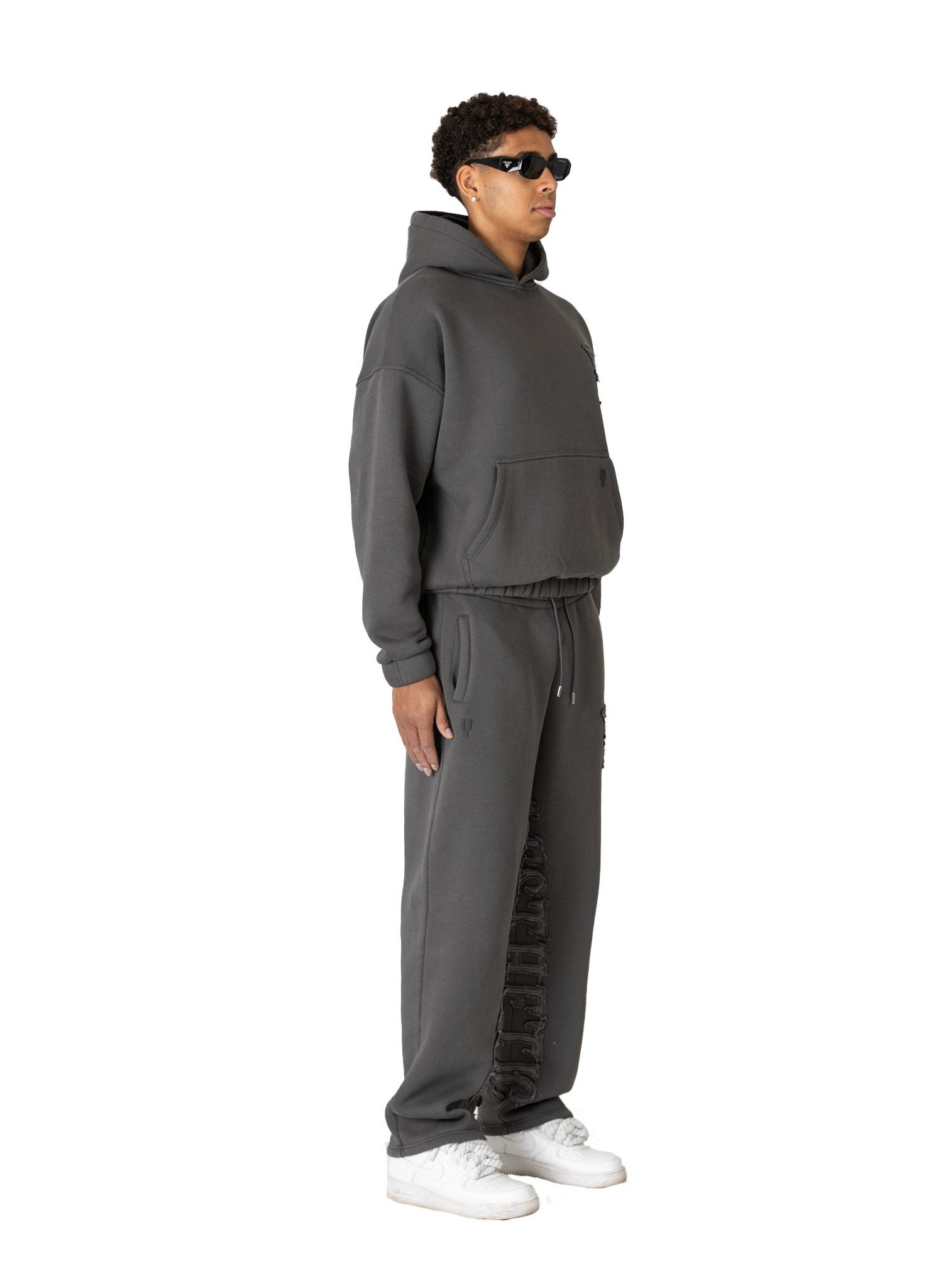 C/A HOODIE STONE GREY