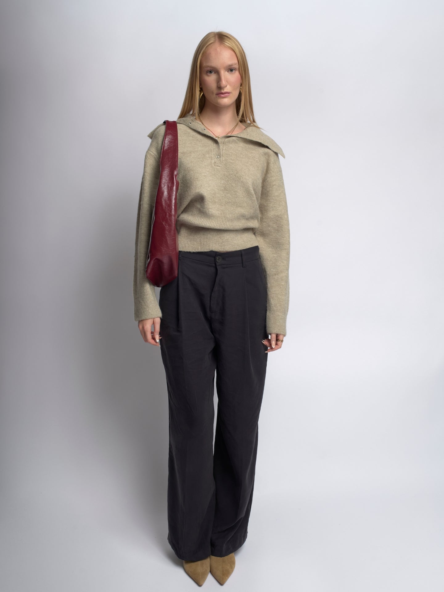 Scarlett Distressed Leather Tote