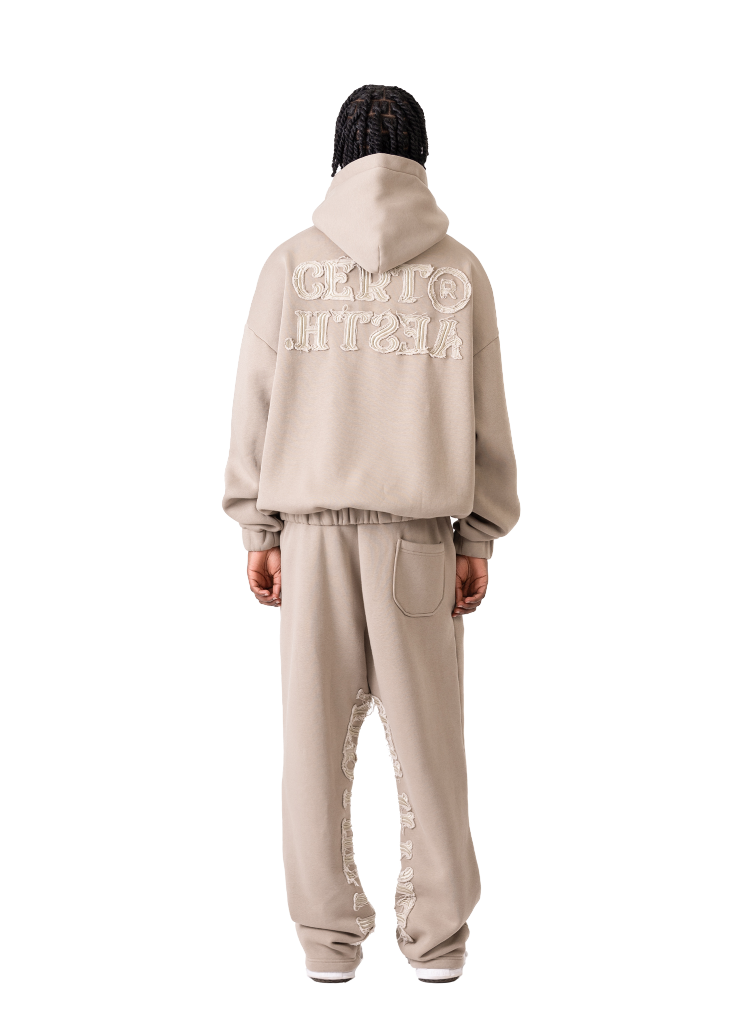 C/A HOODIE DARK BEIGE