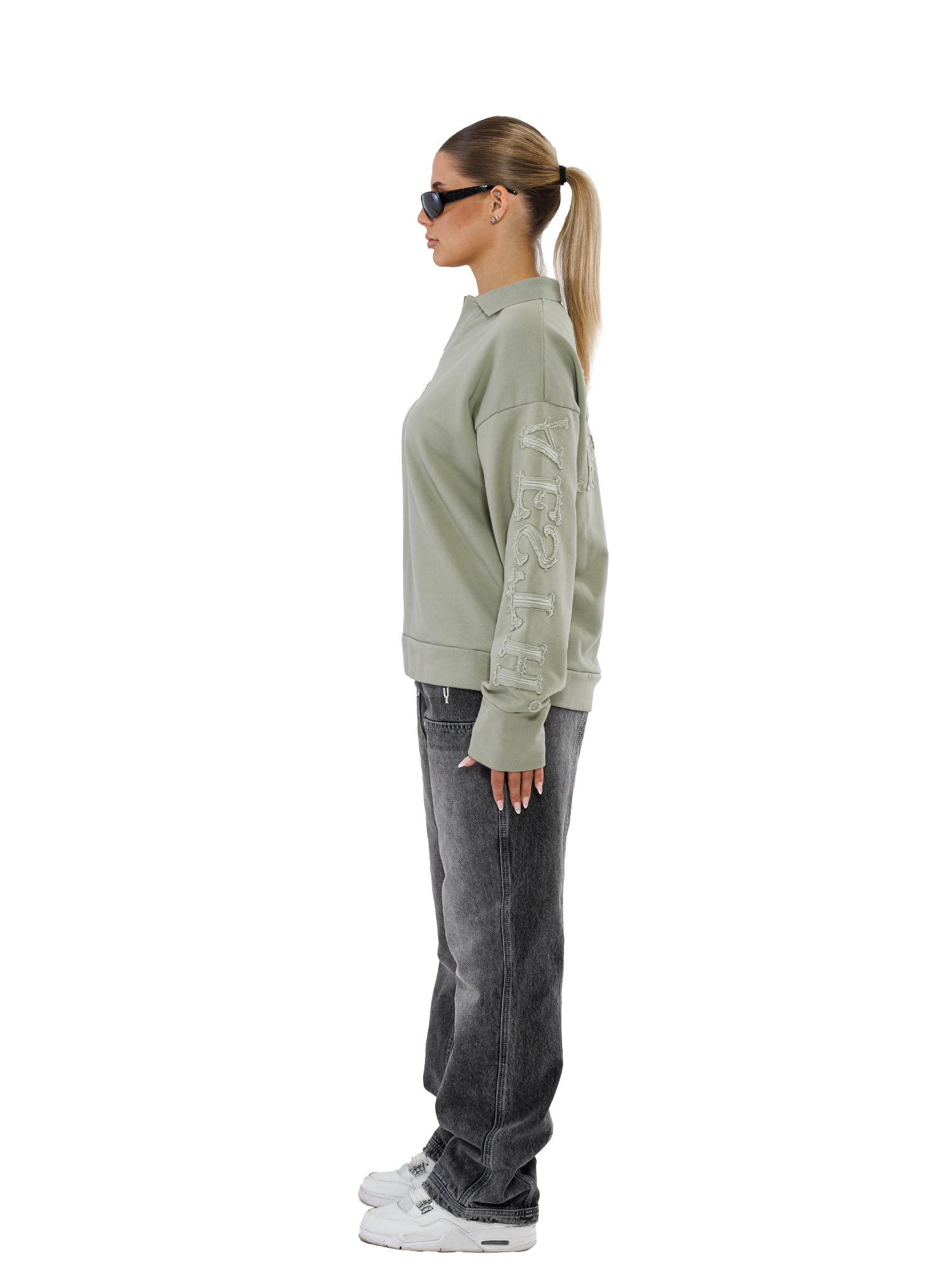 C/A POLOSLEEVE SEAGRASS