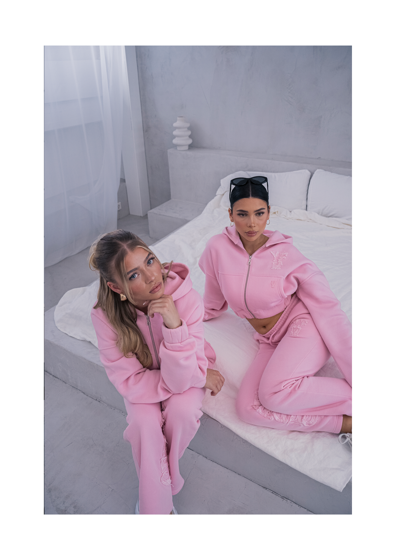 C/A ZIP-HOODIE ROSA WOMAN