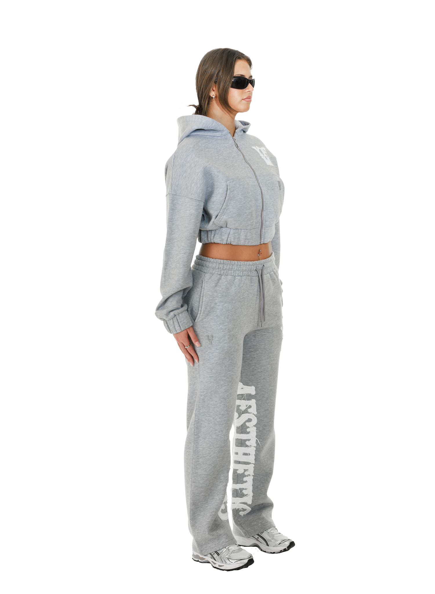 C/A PANTS GREY MELANGE WOMAN