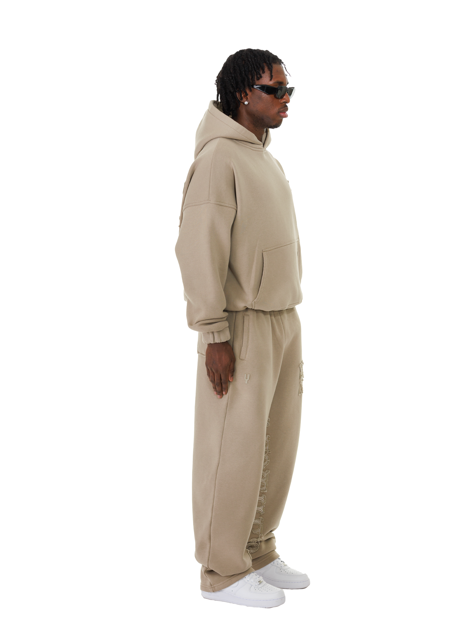 C/A HOODIE DARK BEIGE V2