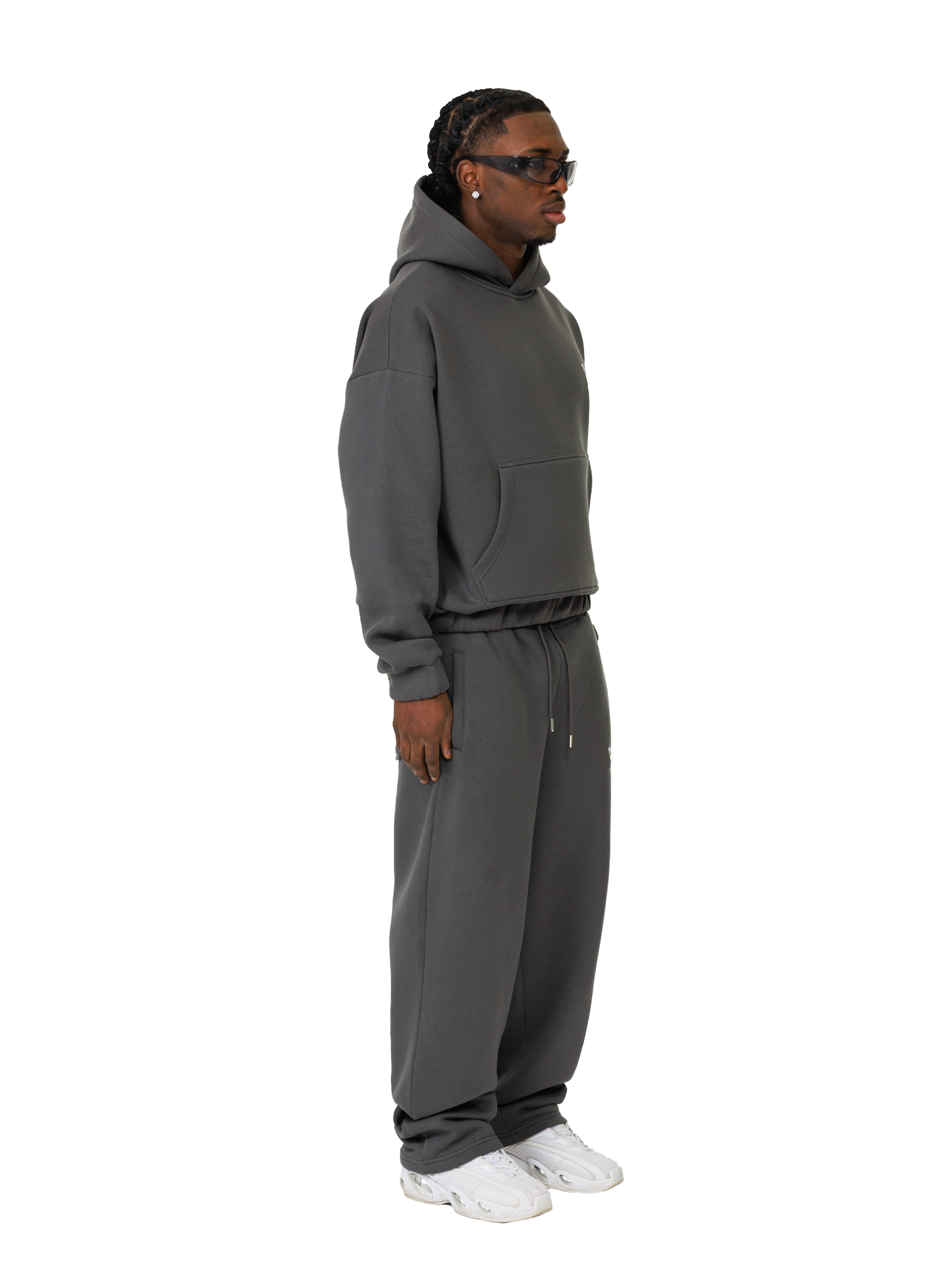 BASIC HOODIE STONE GREY