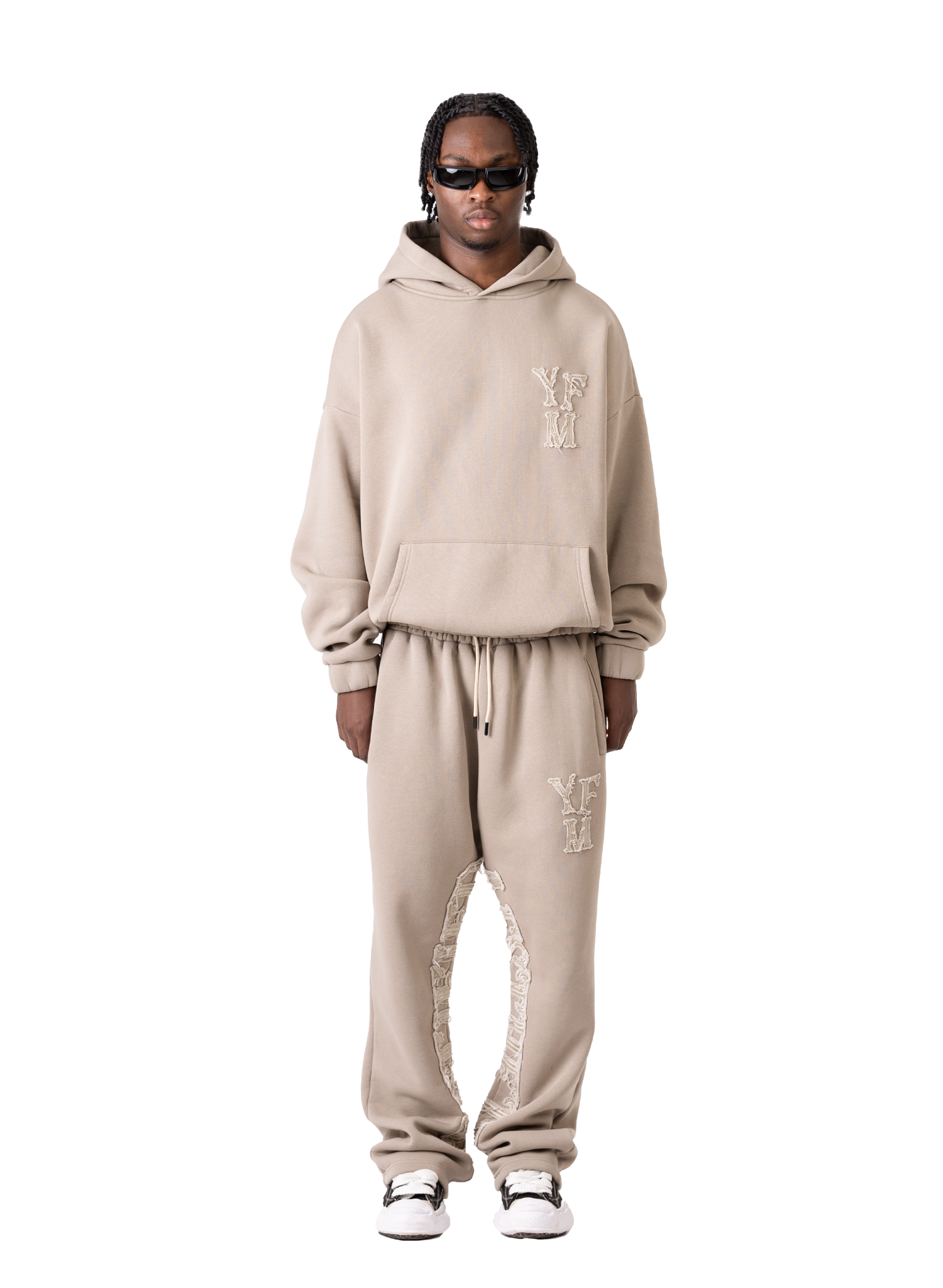 C/A HOODIE DARK BEIGE