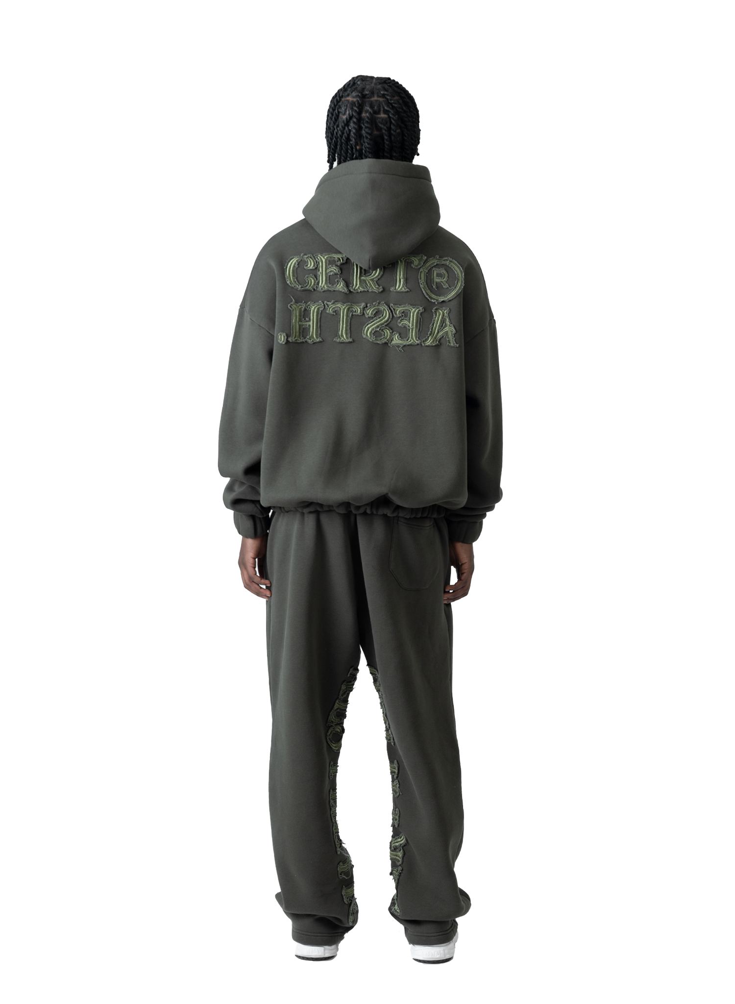 C/A HOODIE DARK GREEN