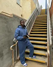 Street & Fit. | Blaues Streetwear-Set