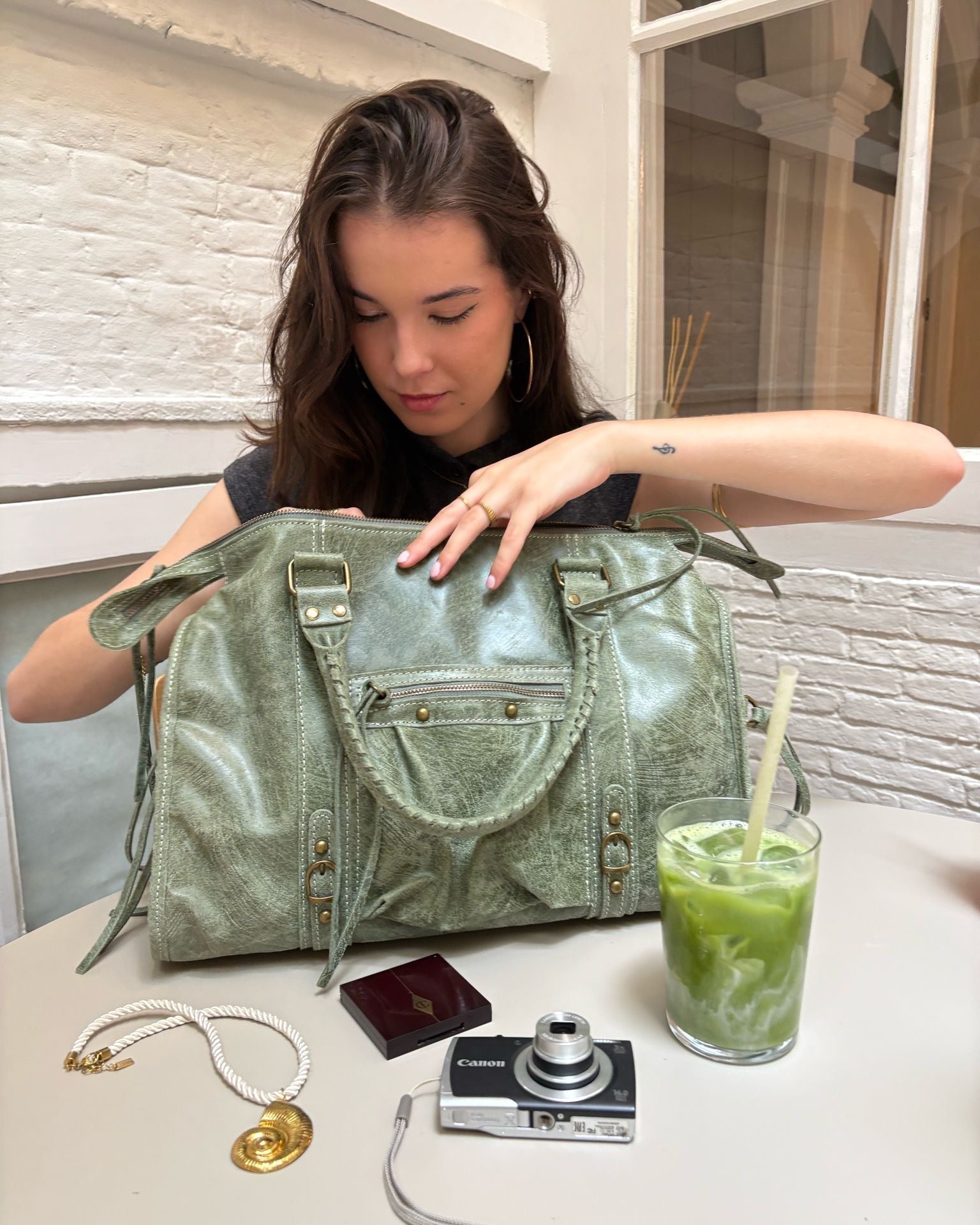 It girl bag matcha