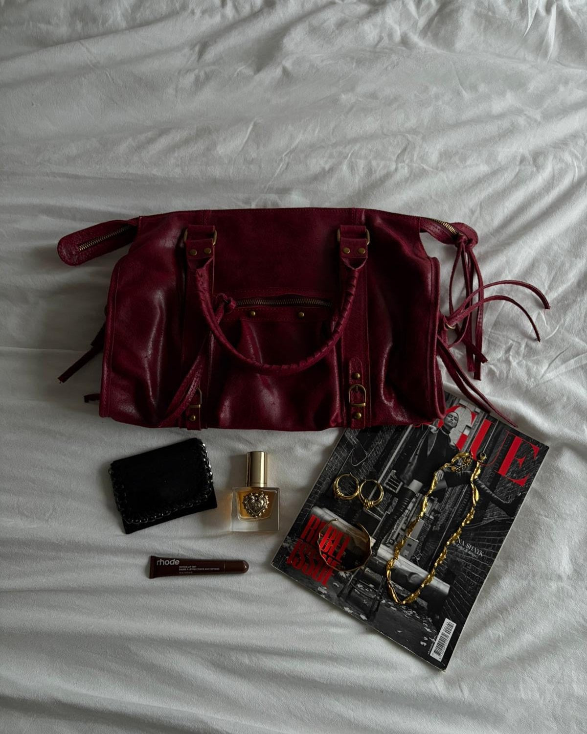 It girl bag cherry red