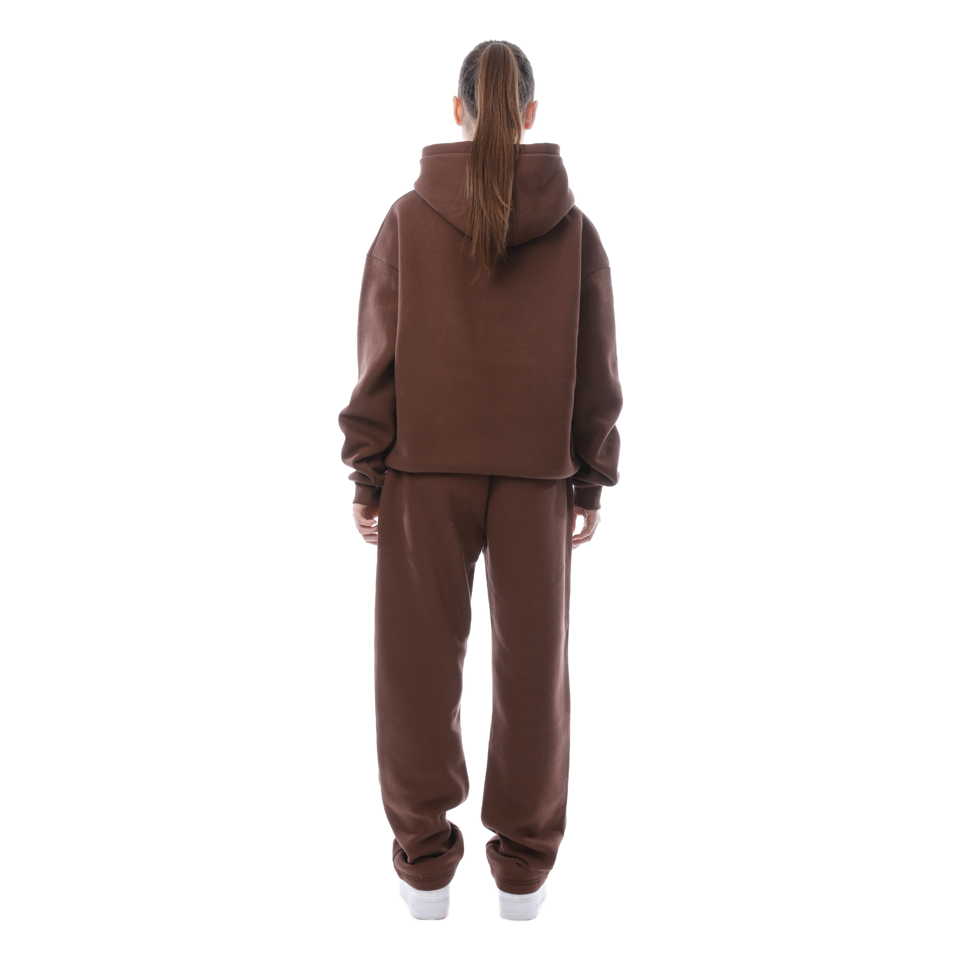 OPEN LEG JOGGER BROWN