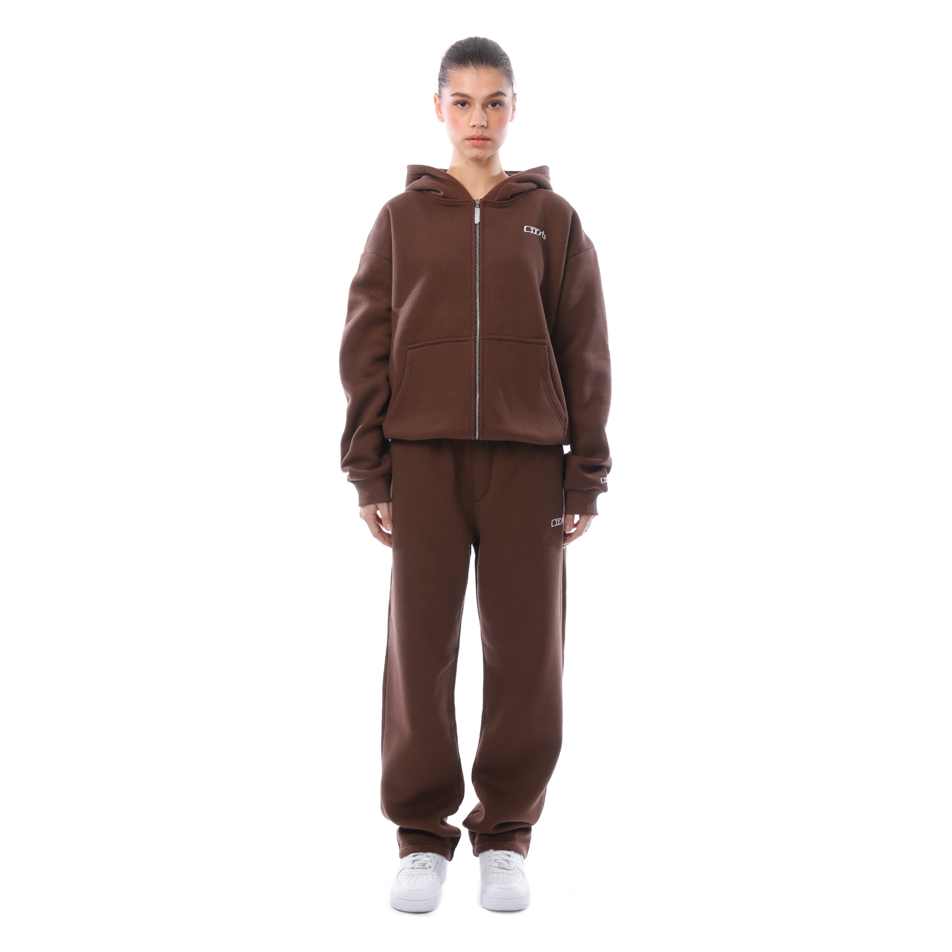 ZIP-UP BROWN