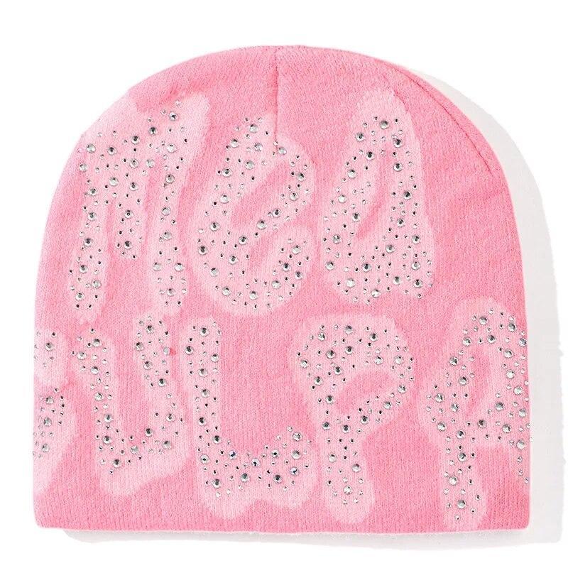 Bonnet Strass-y2k streetwear