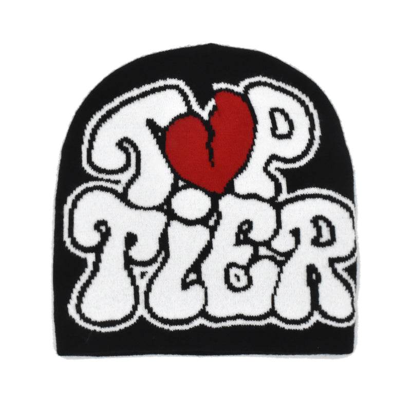 Bonnet imprimé Y2K-y2k streetwear