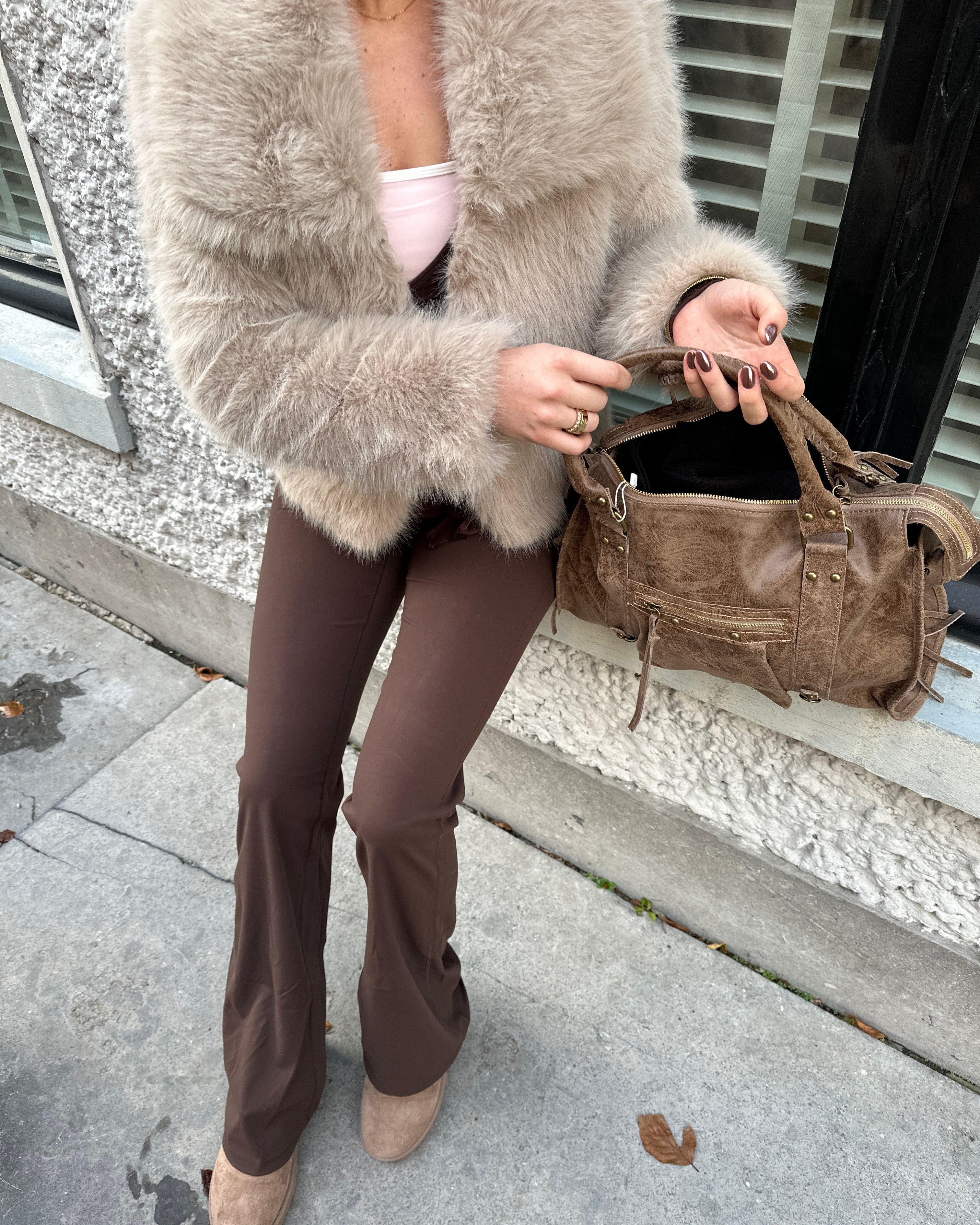 It girl bag teddy brown