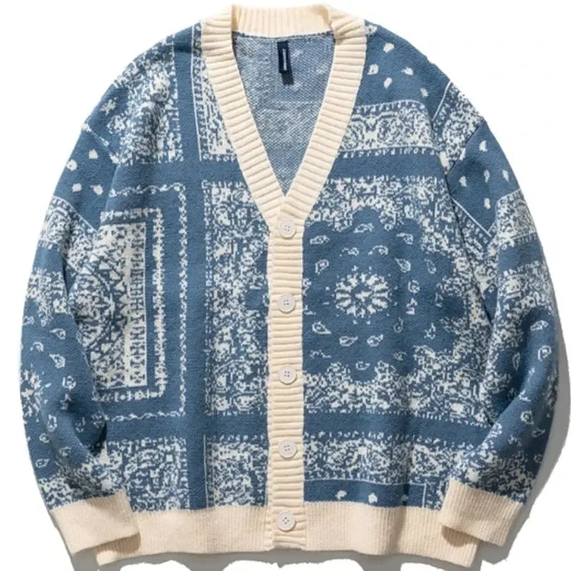 Cardigan Bandana-y2k streetwear