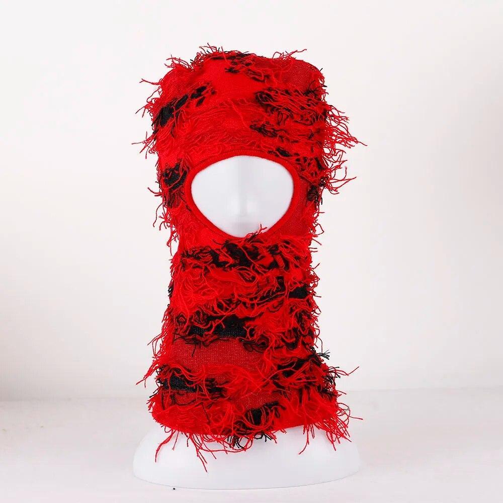 Distressed balaclava-y2k streetwear