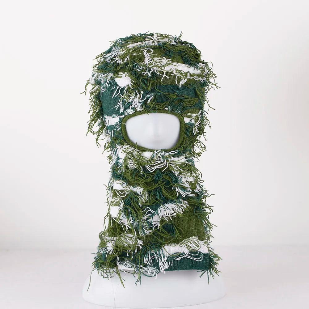 Distressed balaclava-y2k streetwear