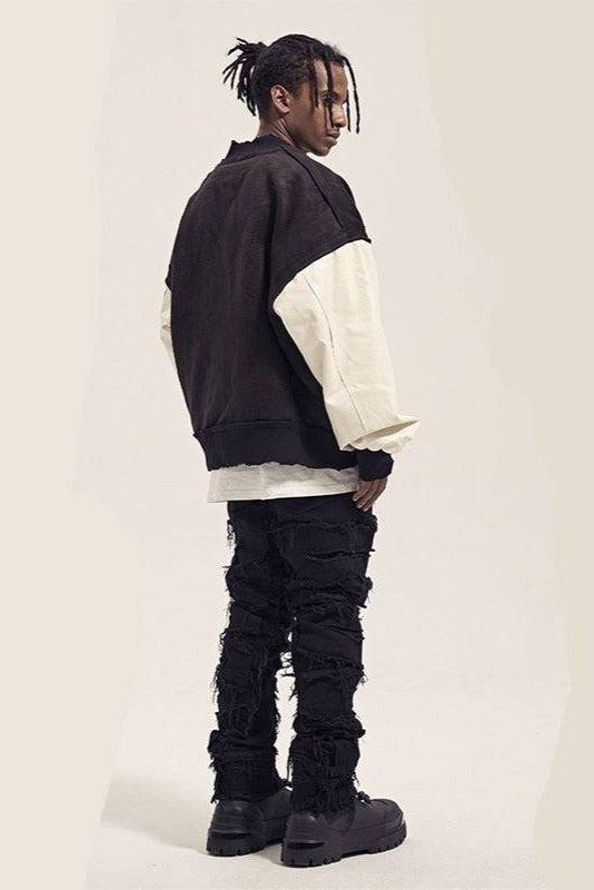 Distressed jeans