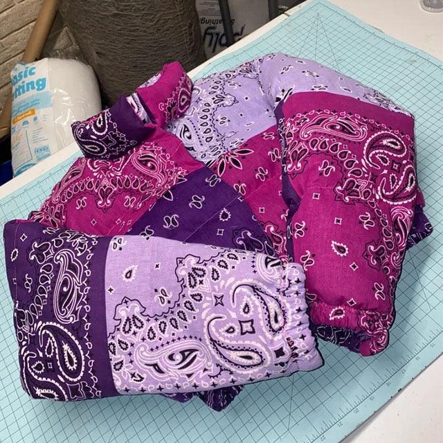 Doudoune bandana-y2k streetwear