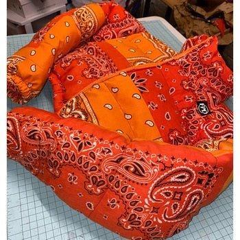 Doudoune bandana-y2k streetwear