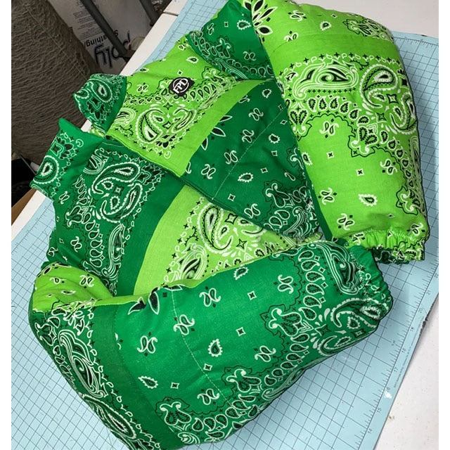 Doudoune bandana-y2k streetwear