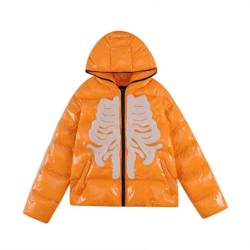 Doudoune squelette-y2k streetwear