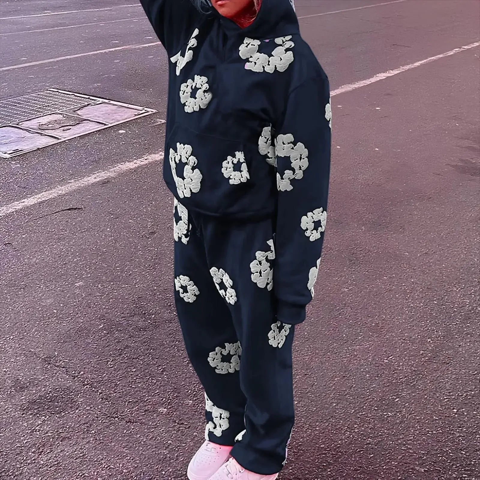 Ensemble fleur-y2k streetwear
