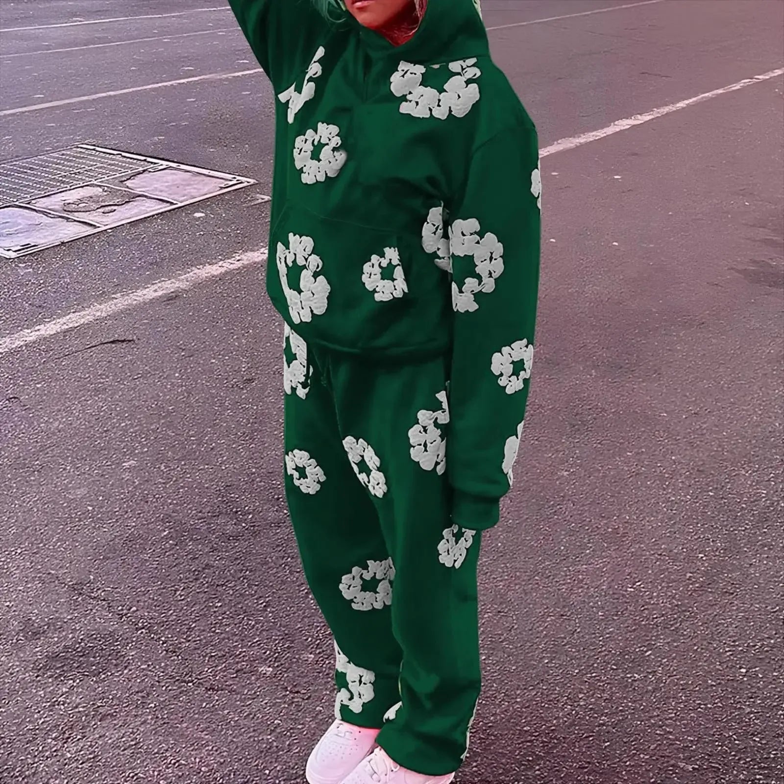 Ensemble fleur-y2k streetwear