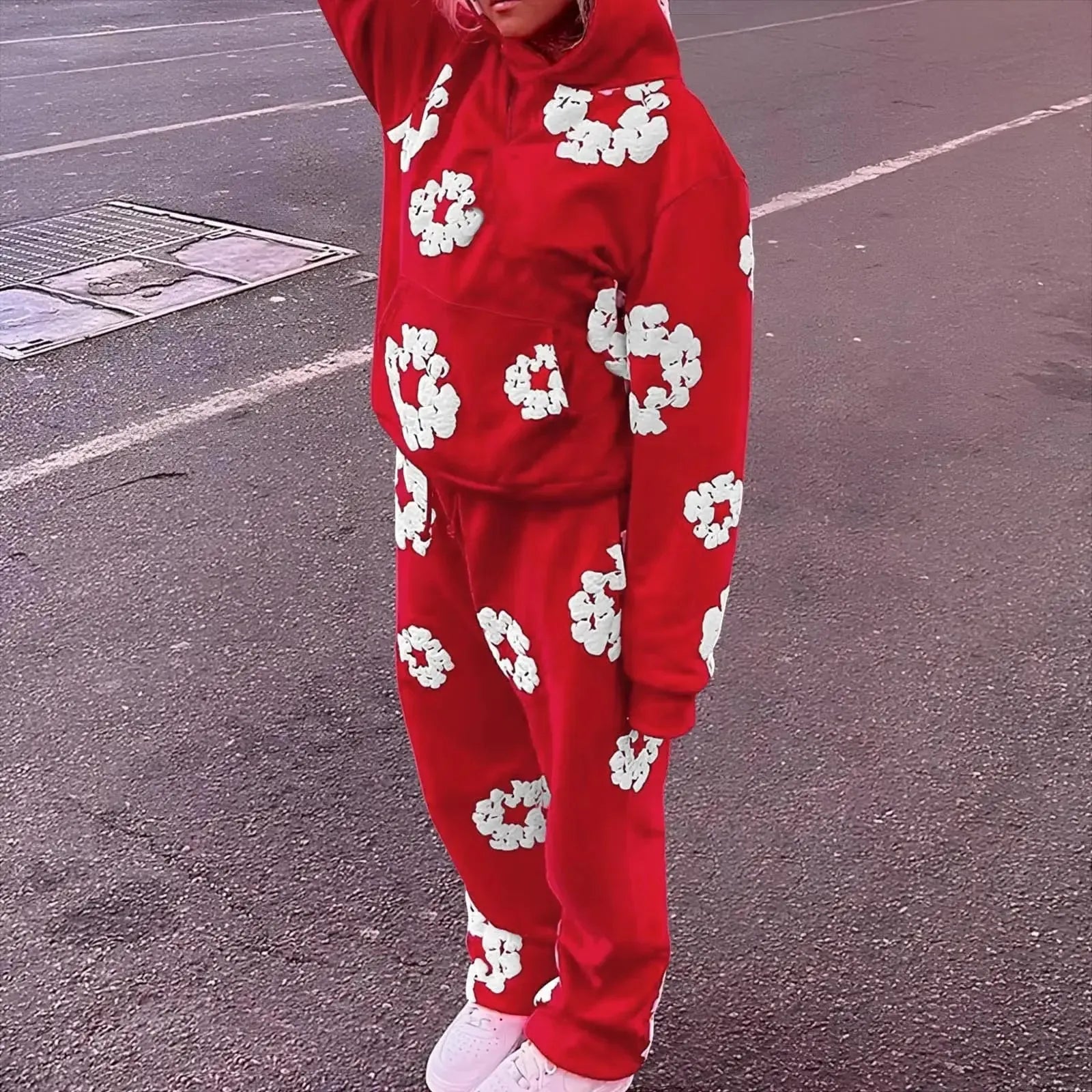 Ensemble fleur-y2k streetwear
