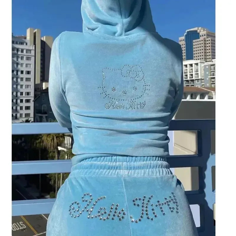 Ensemble hello kitty-y2k streetwear