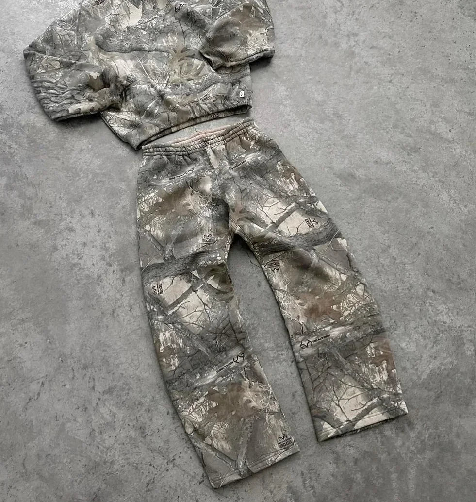 Ensemble jogging camo