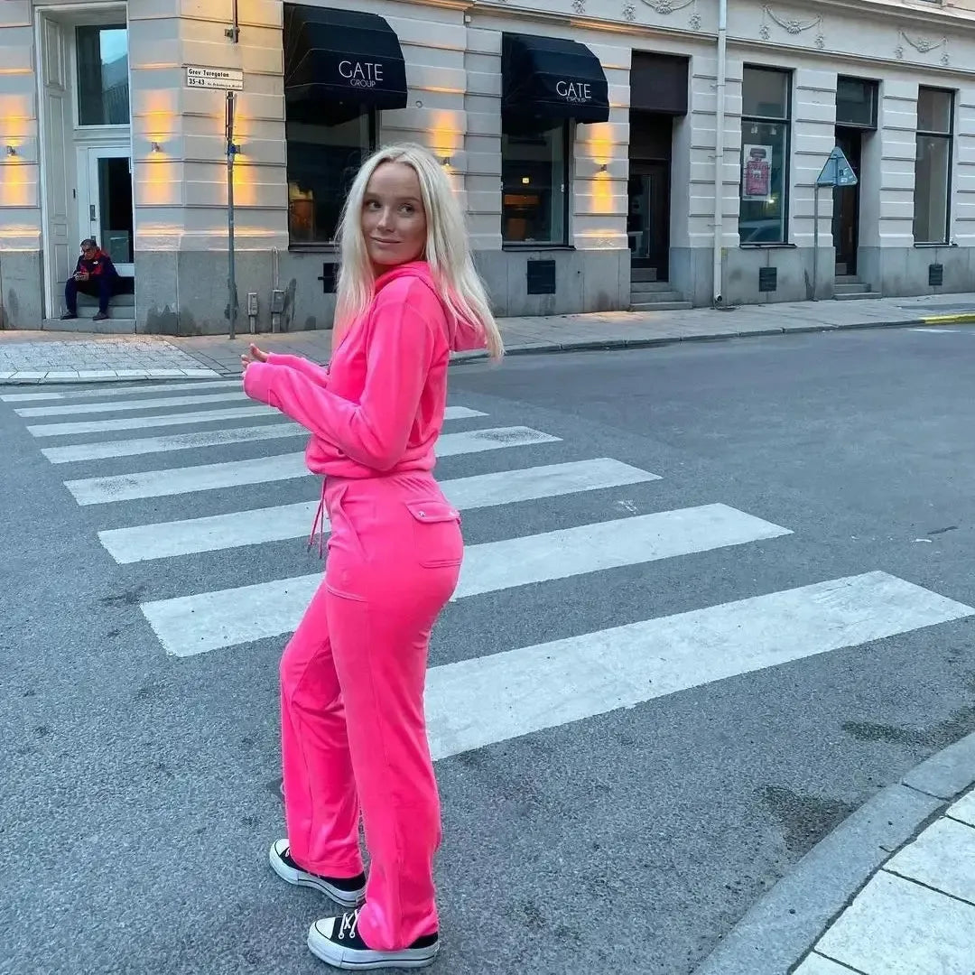 Ensemble jogging velour-y2k streetwear