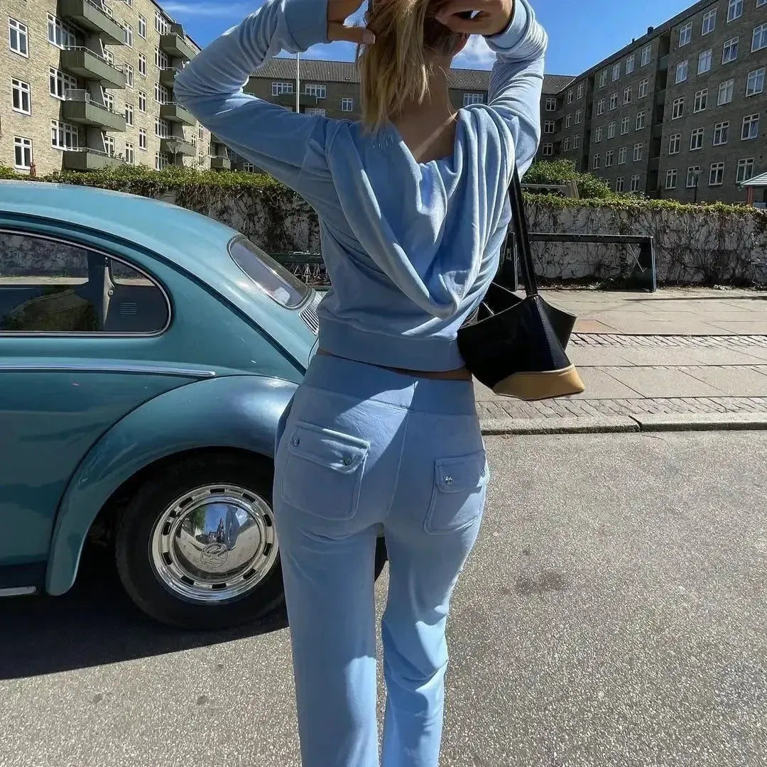 Ensemble jogging velour-y2k streetwear