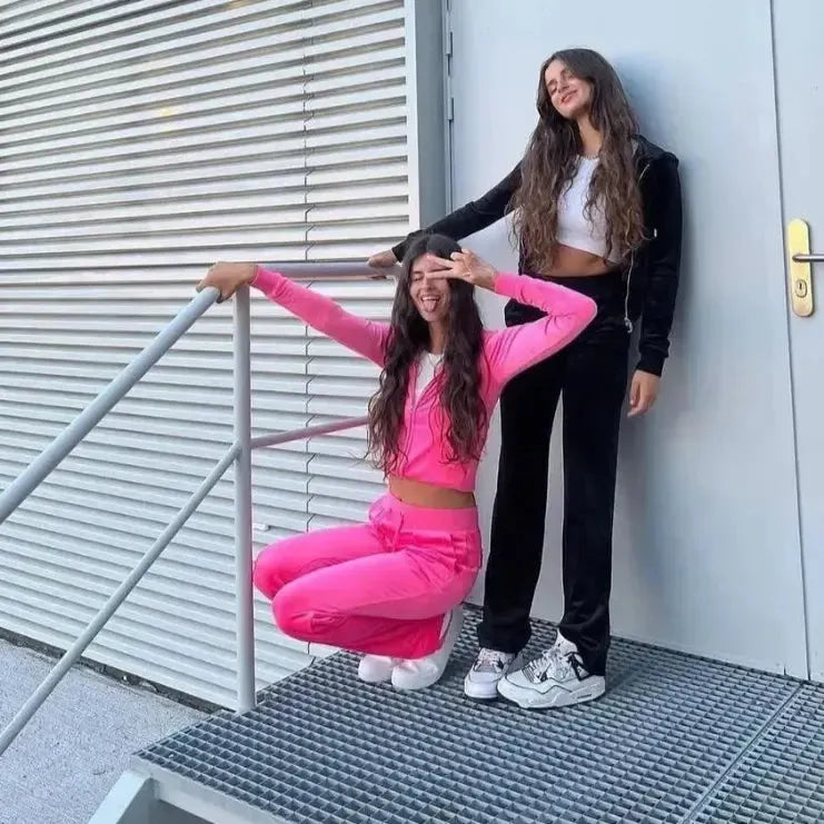 Ensemble jogging velour