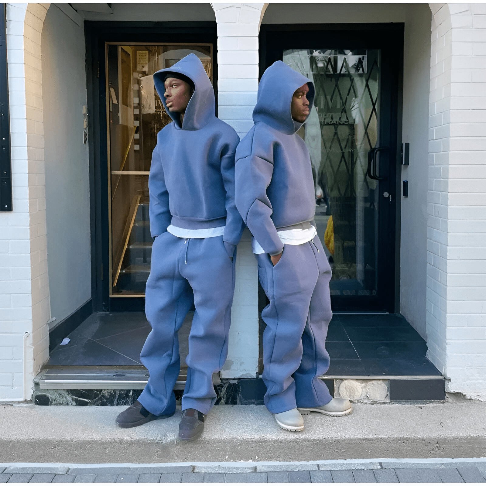 Street & Fit. | Blaues Streetwear-Set