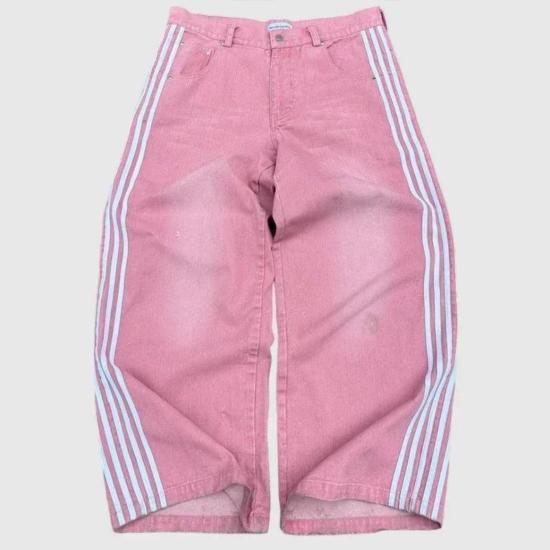 Jean custom Y2K-y2k streetwear