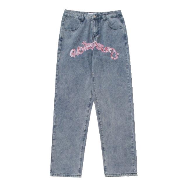 Jean graffiti homme-y2k streetwear