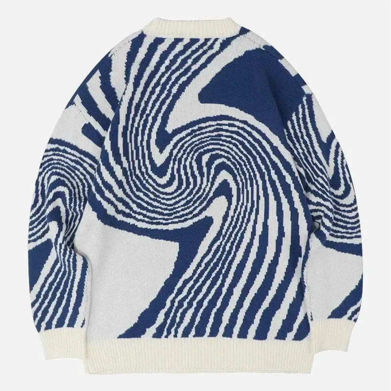Knit Rayure-y2k streetwear