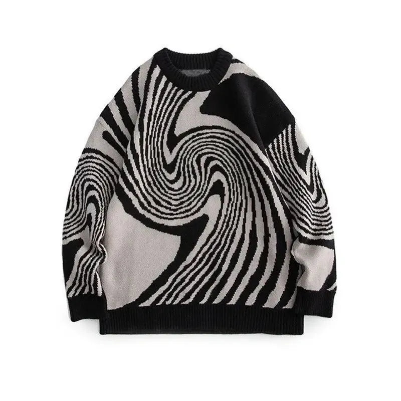Knit Rayure-y2k streetwear