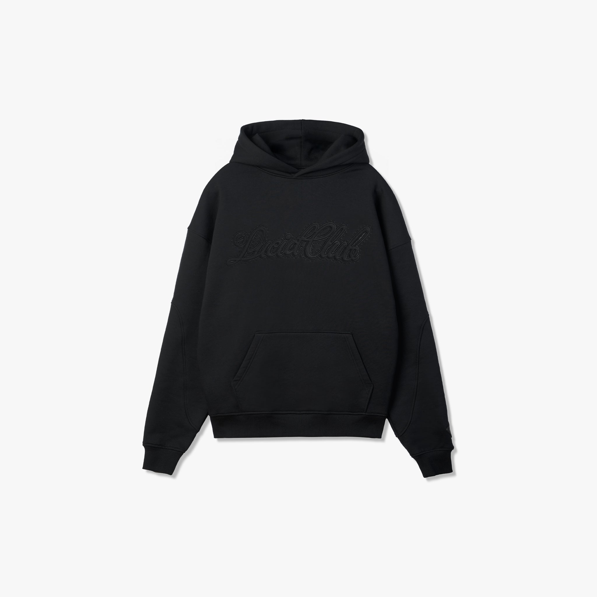 Script Logo Hoodie "Obsidian Black"