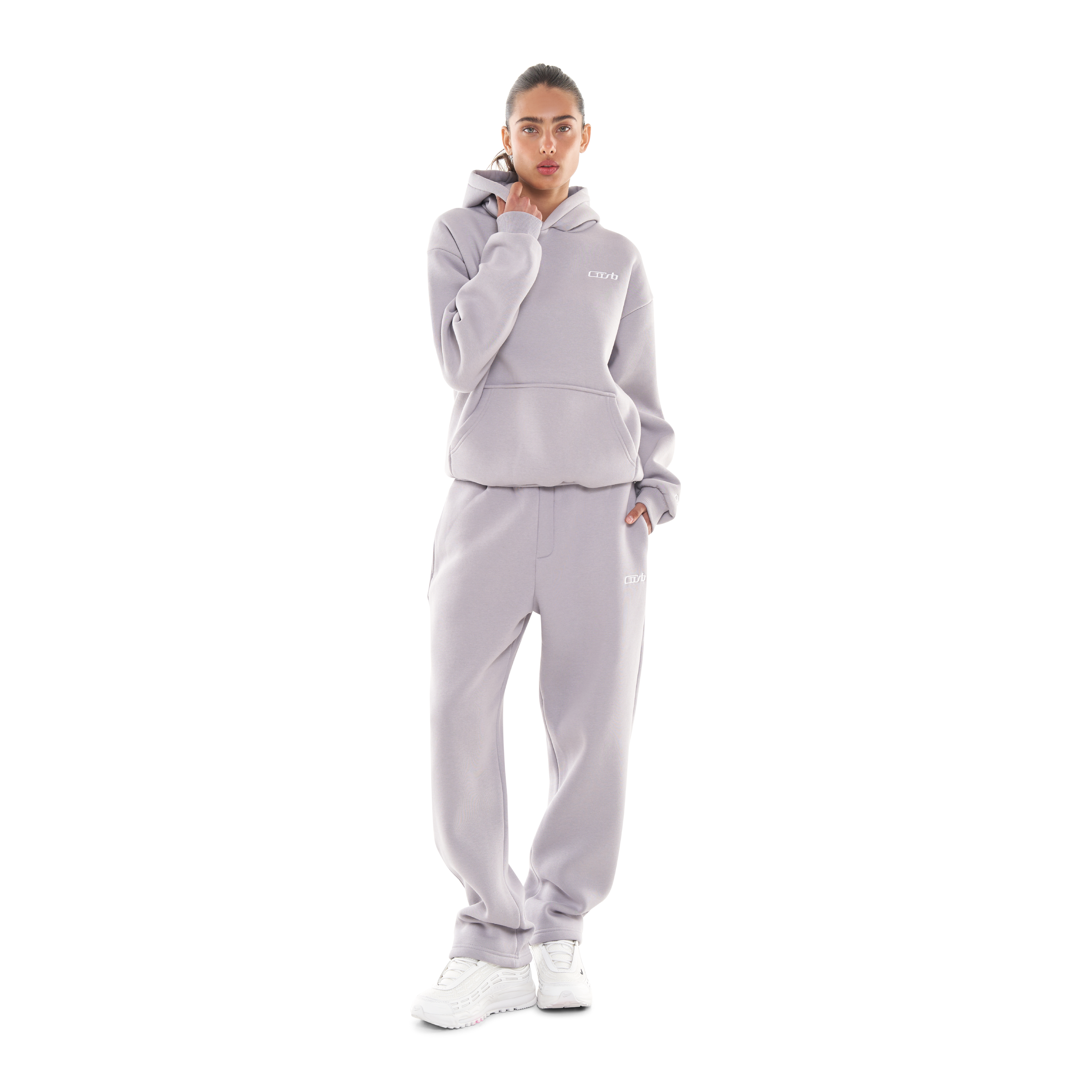 OPEN LEG JOGGER SILVER GREY