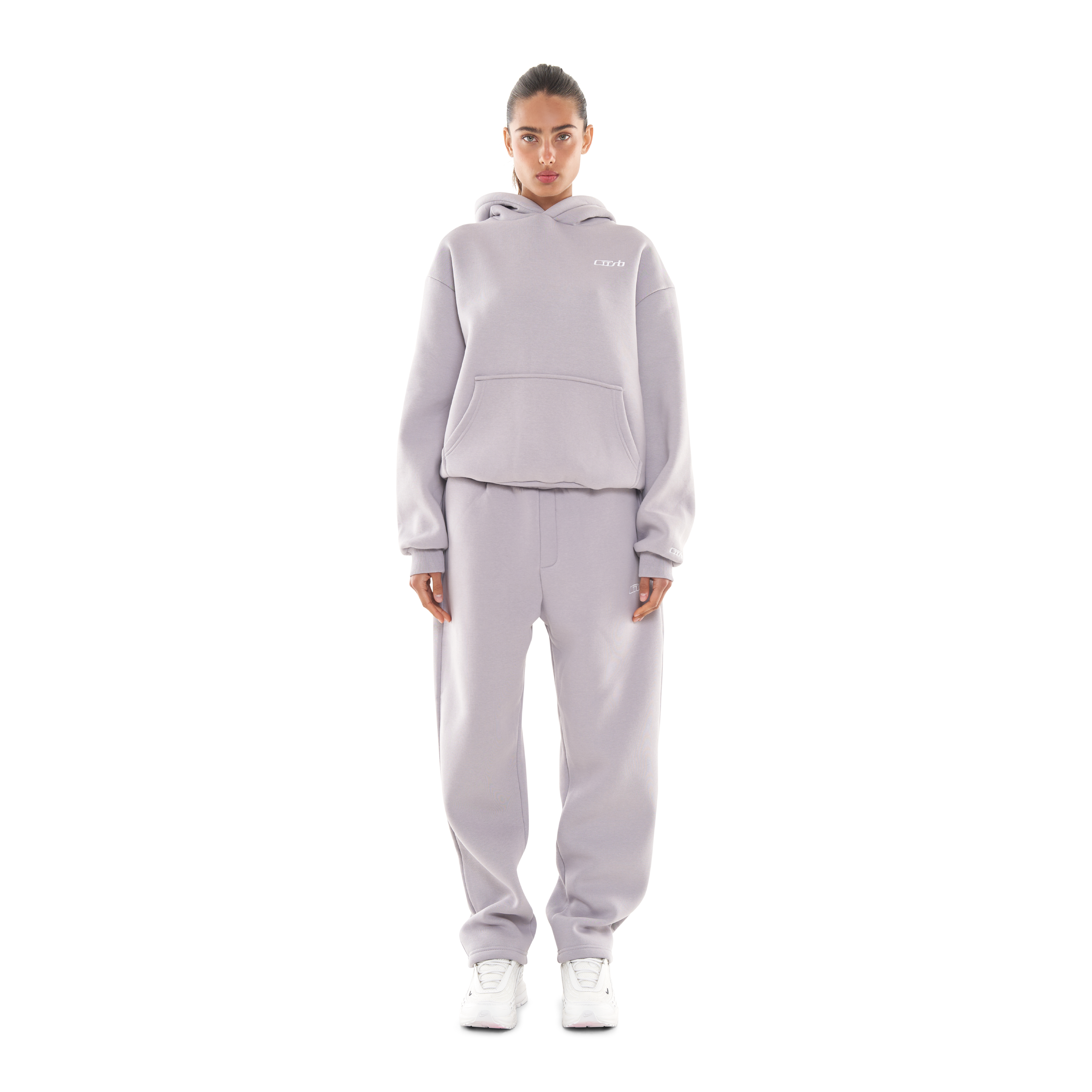 OPEN LEG JOGGER SILVER GREY