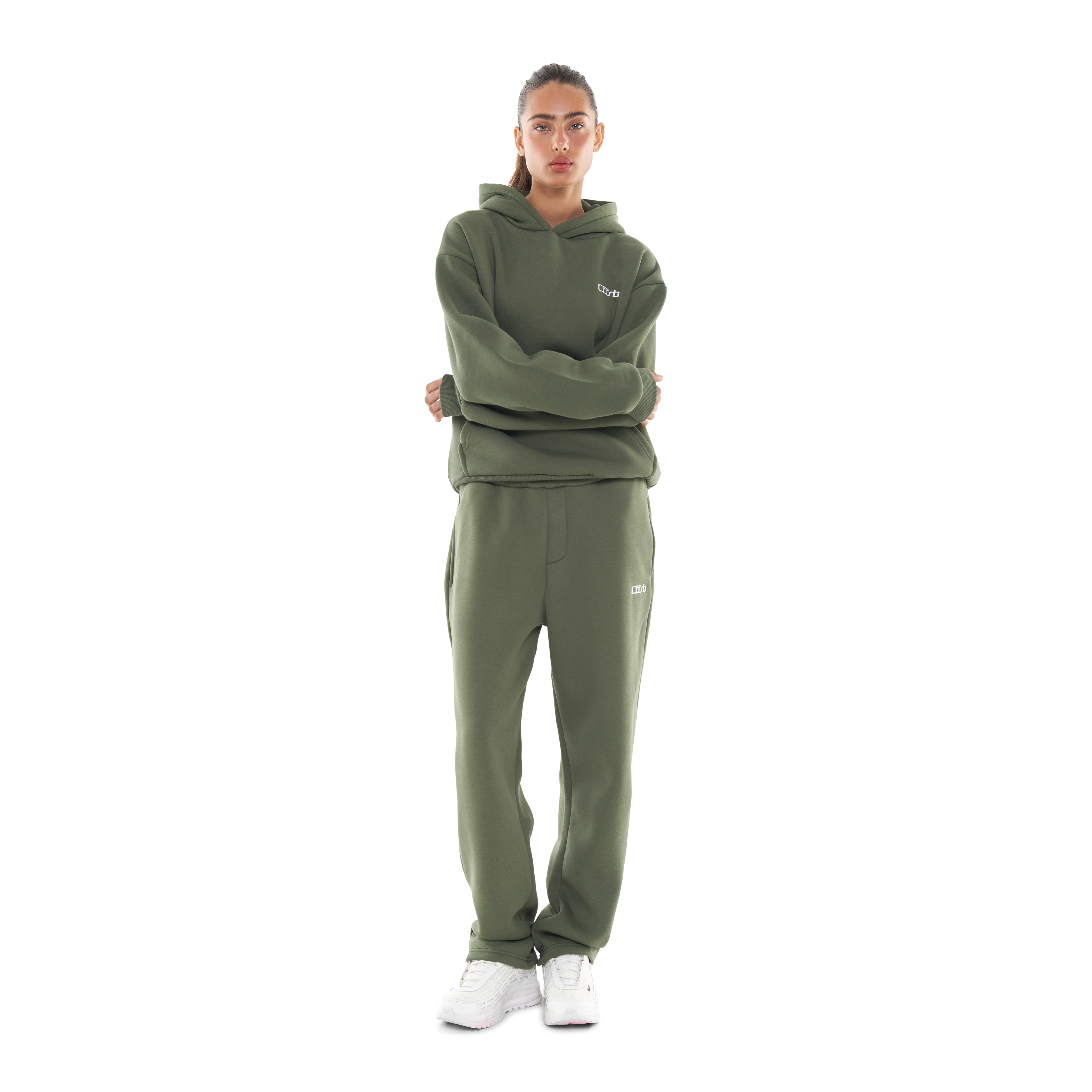 OPEN LEG JOGGER BRONZE GREEN