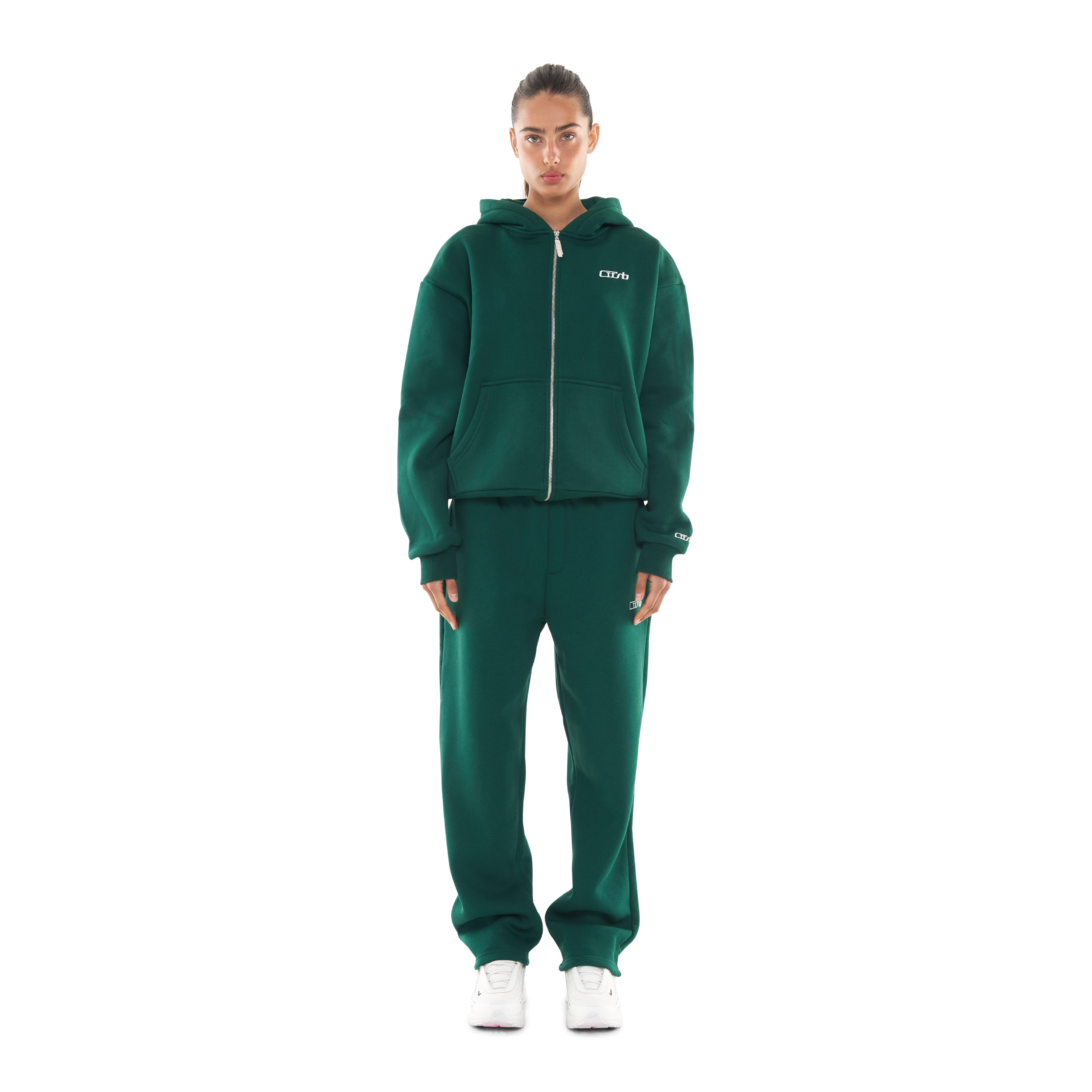 ZIP-UP DARK GREEN