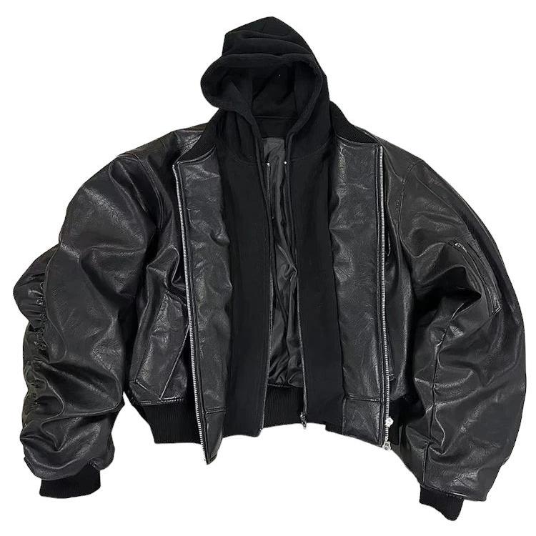 Opium leather jacket-y2k streetwear
